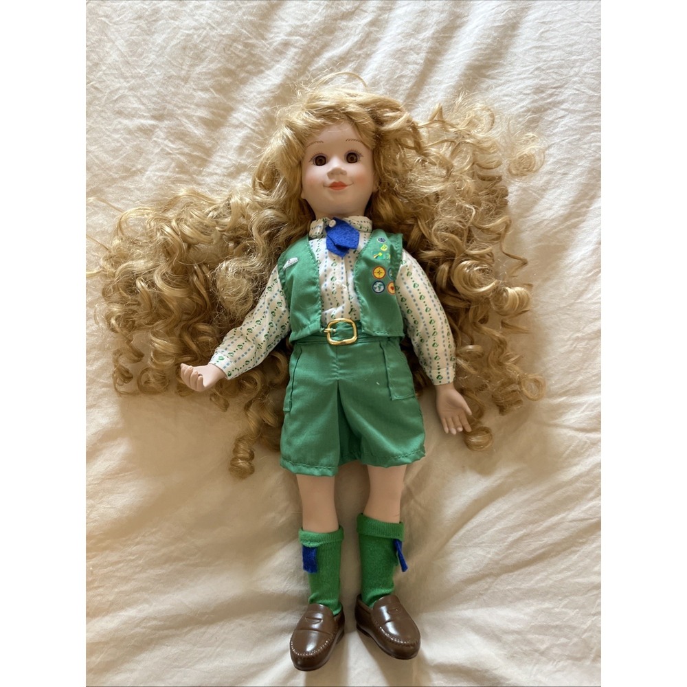 Avon Fine Collectibles Girl Scout Porcelain Doll